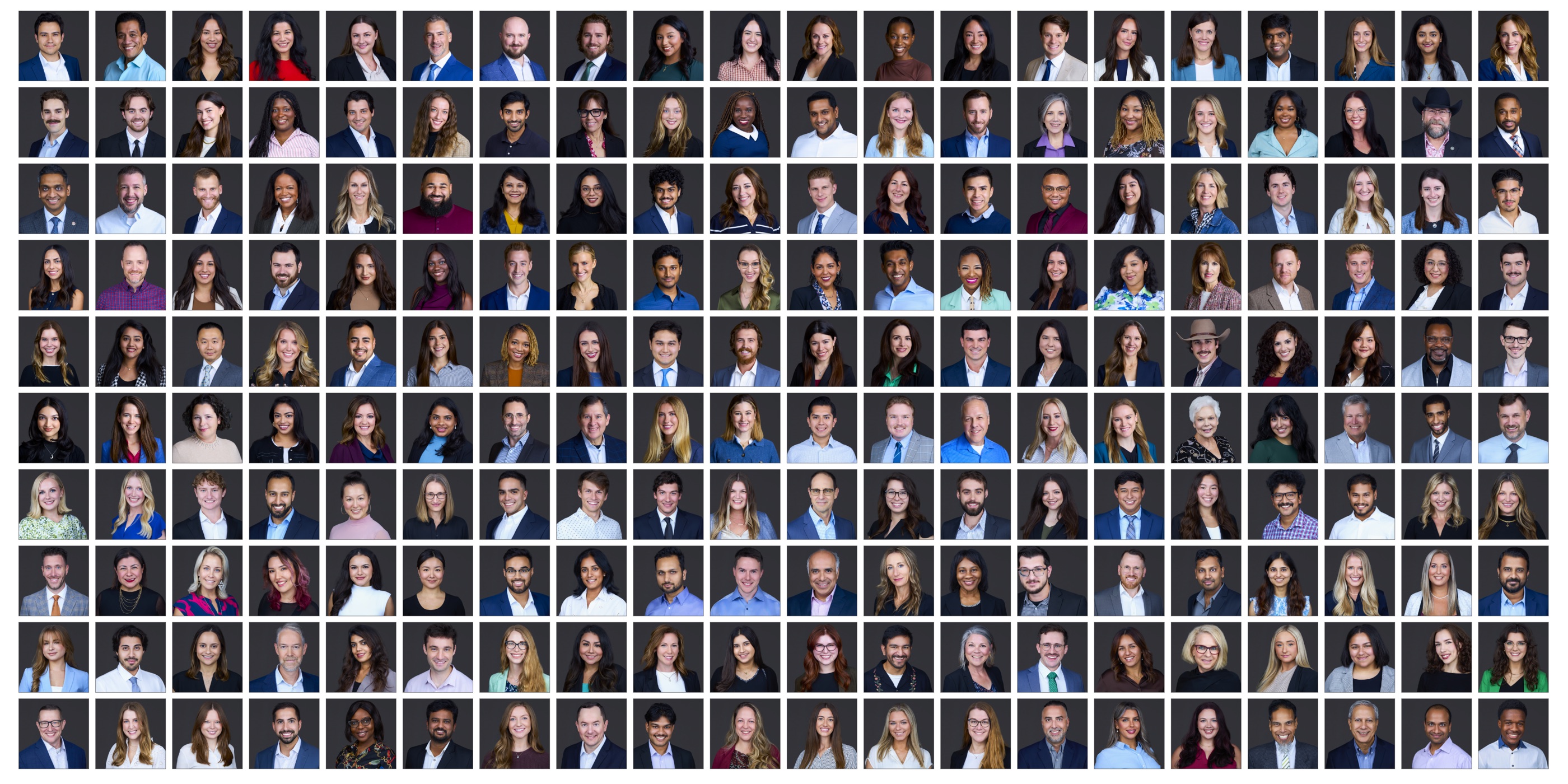 Trade show event headshot booth — Dallas Texas conference collage