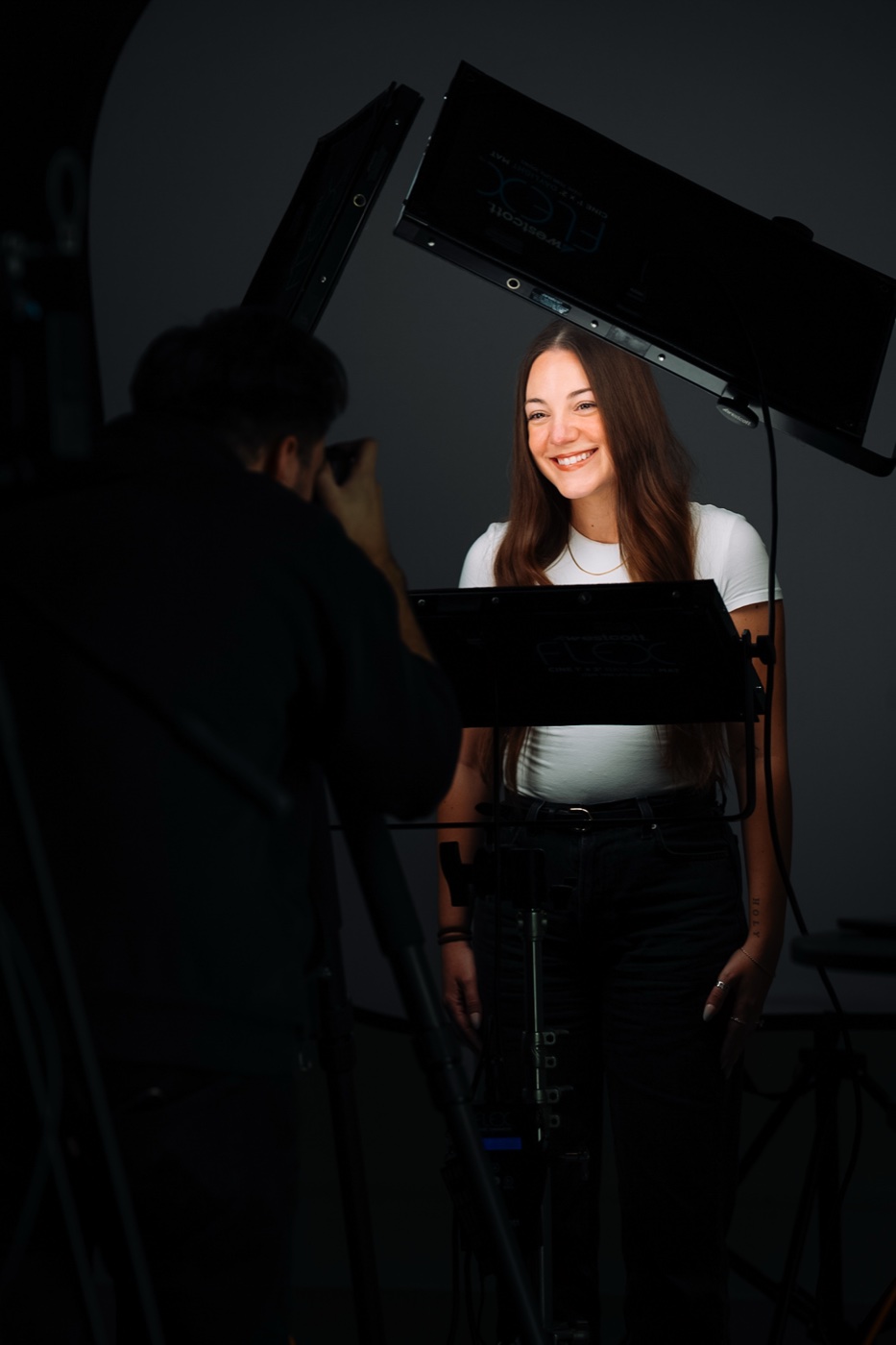 Individual headshot session in progress — High Level Headshots Dallas